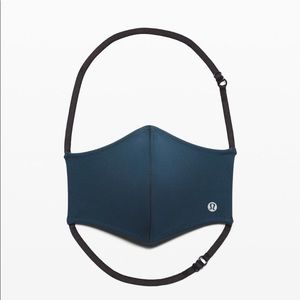 New Lululemon Double Strap Face Mask - Dark Blue